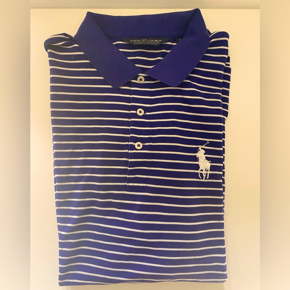 Ralph Lauren POLO GOLF Classic Fit Golf Shirt Pina Cotton Size L
